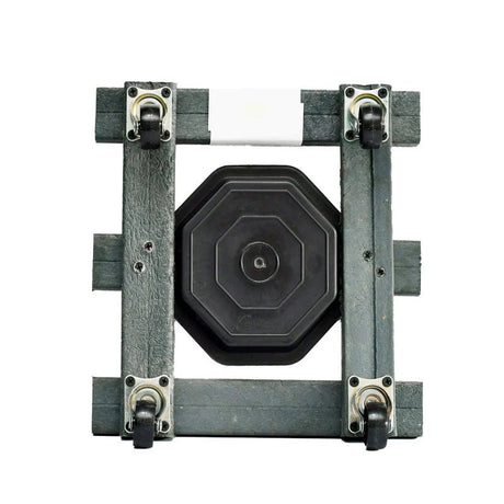 Base para Materas Livianas Exterior Tulipán Negro 23x10cm Cuadrado con Rodachines Apto Para Intemperie - BASES PARA MATERAS DE EXTERIOR | Bylmo