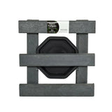 Base para Materas Livianas Exterior Tulipán Negro 28x10cm Cuadrado con Rodachines Apto Para Intemperie - BASES PARA MATERAS DE EXTERIOR | Bylmo