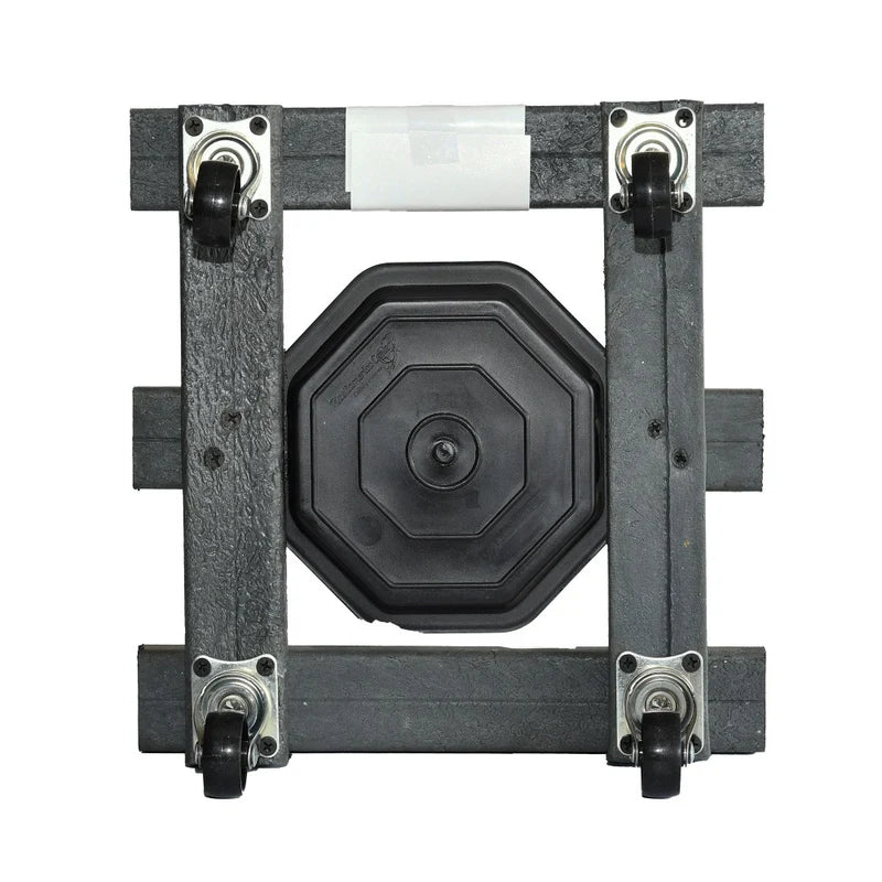 Base para Materas Livianas Exterior Tulipán Negro 28x10cm Cuadrado con Rodachines Apto Para Intemperie - BASES PARA MATERAS DE EXTERIOR | Bylmo