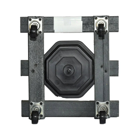 Base para Materas Livianas Exterior Tulipán Negro 28x10cm Cuadrado con Rodachines Apto Para Intemperie - BASES PARA MATERAS DE EXTERIOR | Bylmo