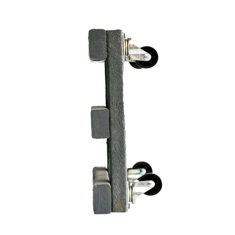 Base para Materas Livianas Exterior Tulipán Negro 28x10cm Cuadrado con Rodachines Apto Para Intemperie - BASES PARA MATERAS DE EXTERIOR | Bylmo