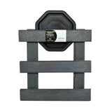 Base para Materas Livianas Exterior Tulipán Negro 28x10cm Cuadrado con Rodachines Apto Para Intemperie - BASES PARA MATERAS DE EXTERIOR | Bylmo