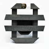 Base para Materas Exterior Tulipán Negro 35x10cm Circular con Rodachines Apto Para Intemperie - BASES PARA MATERAS DE EXTERIOR | Bylmo