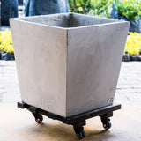 Base para Materas Livianas Exterior Tulipán Negro 35x10cm Circular Apto Para Intemperie - BASES PARA MATERAS DE EXTERIOR | Bylmo