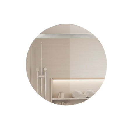 Espejo de Pared Florencia Natural 80x80cm Redondo Sin Marco y con Iluminación - ESPEJOS DE PARED | Bylmo