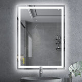 Espejo de Pared Napoles Natural 60x100cm Rectangular Sin Marco y con Iluminación - ESPEJOS DE PARED | Bylmo