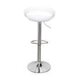 Set por 2 Sillas Turi Blanco 40x76cm sin Espaldar y con Reposapies - SILLAS Y BUTACOS | Bylmo