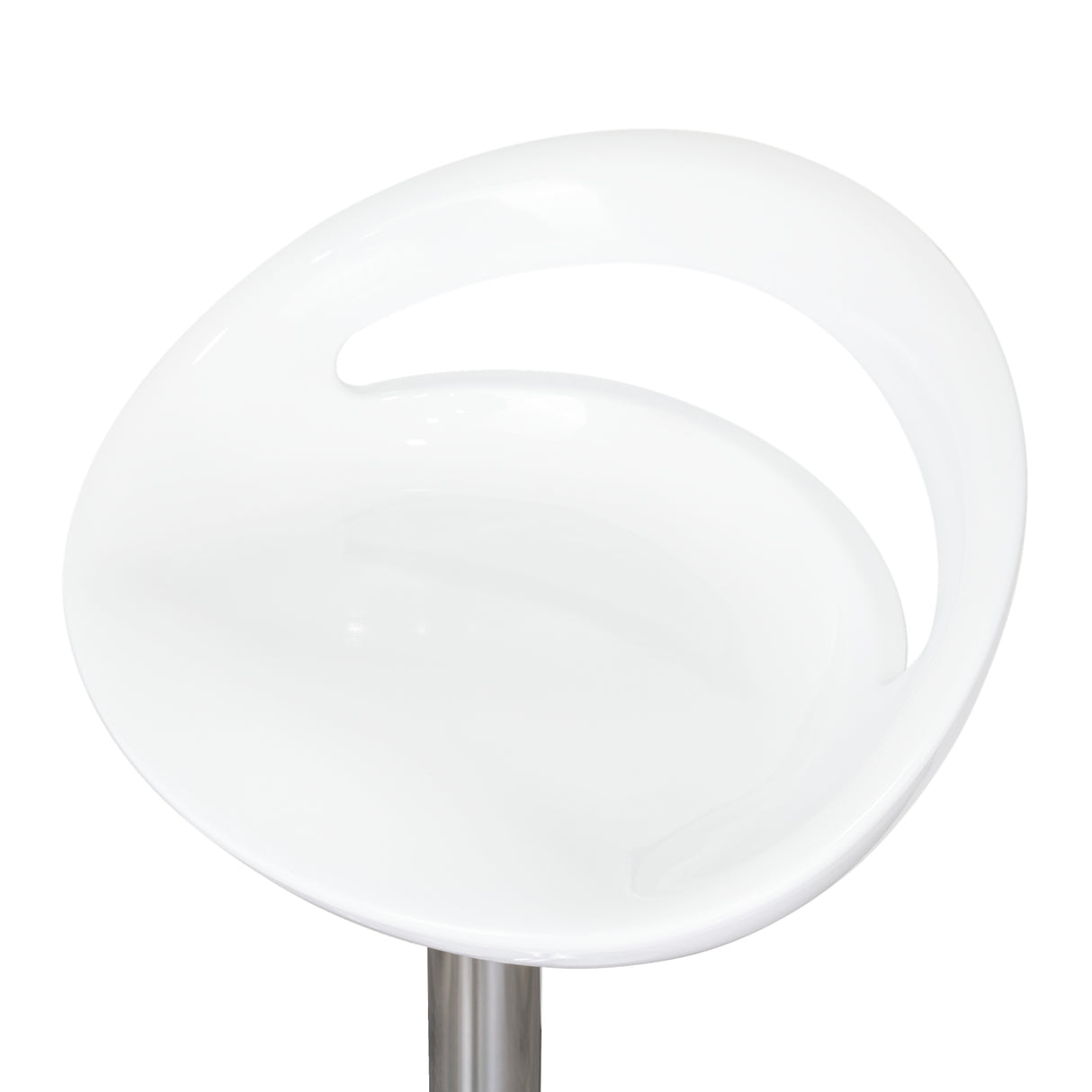 Set por 2 Sillas Turi Blanco 40x76cm sin Espaldar y con Reposapies - SILLAS Y BUTACOS | Bylmo