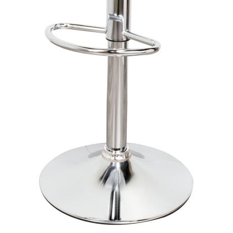 Set por 2 Sillas Turi Blanco 40x76cm sin Espaldar y con Reposapies - SILLAS Y BUTACOS | Bylmo