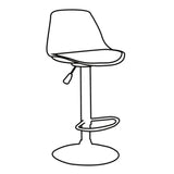 Set por 2 Sillas Napoles Negro 38x81cm sin Espaldar y con Reposapies - SILLAS Y BUTACOS | Bylmo