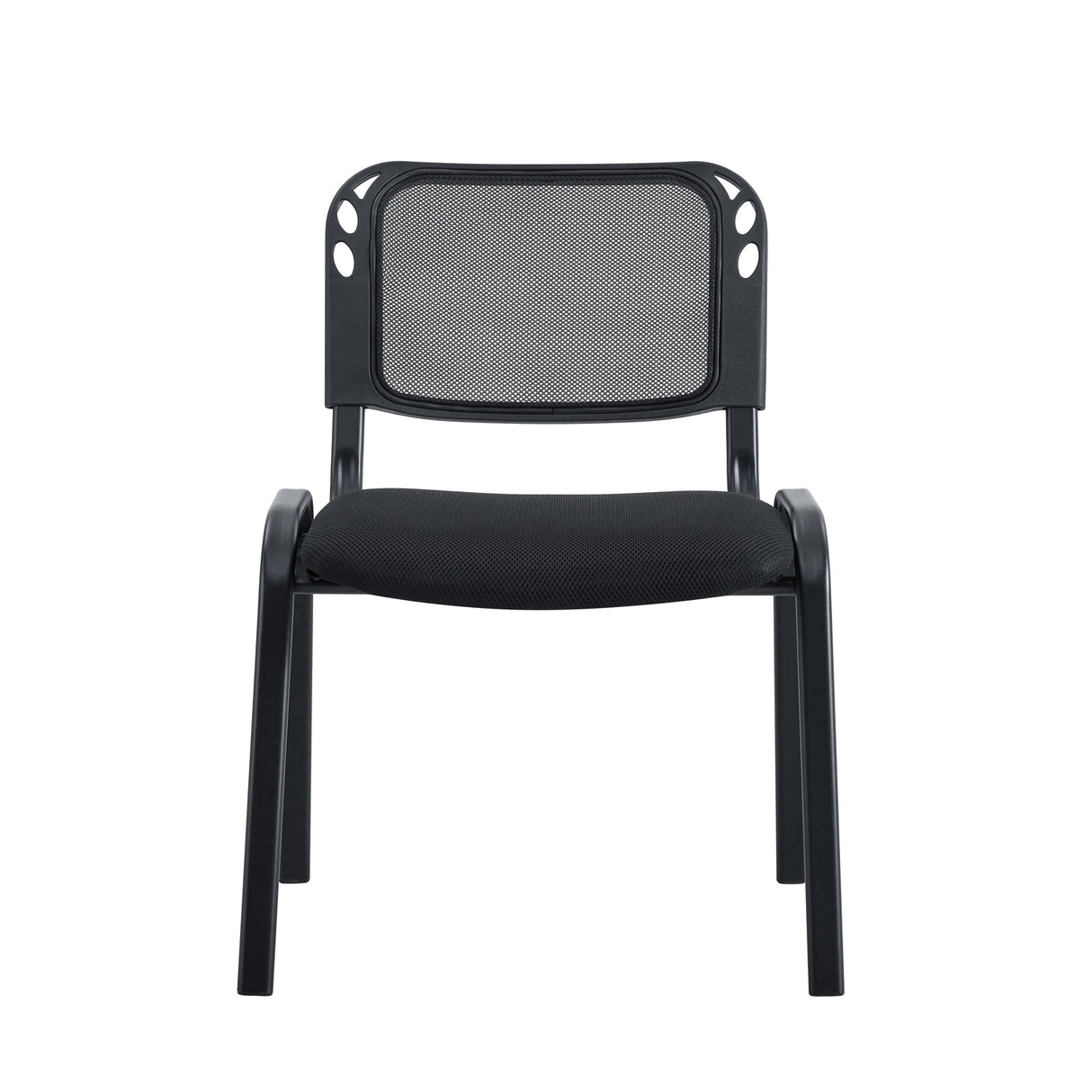 Set X 5 Sillas Interlocutoras BM 1121 Negro 54x77cm con Espaldar y sin Reposapies - SILLAS Y BUTACOS | Bylmo
