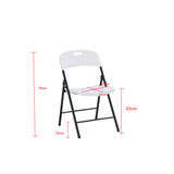 Set X 6 Sillas Interlocutoras BM F05 Blanco 39.5x79cm con Espaldar y sin Reposapies - SILLAS Y BUTACOS | Bylmo