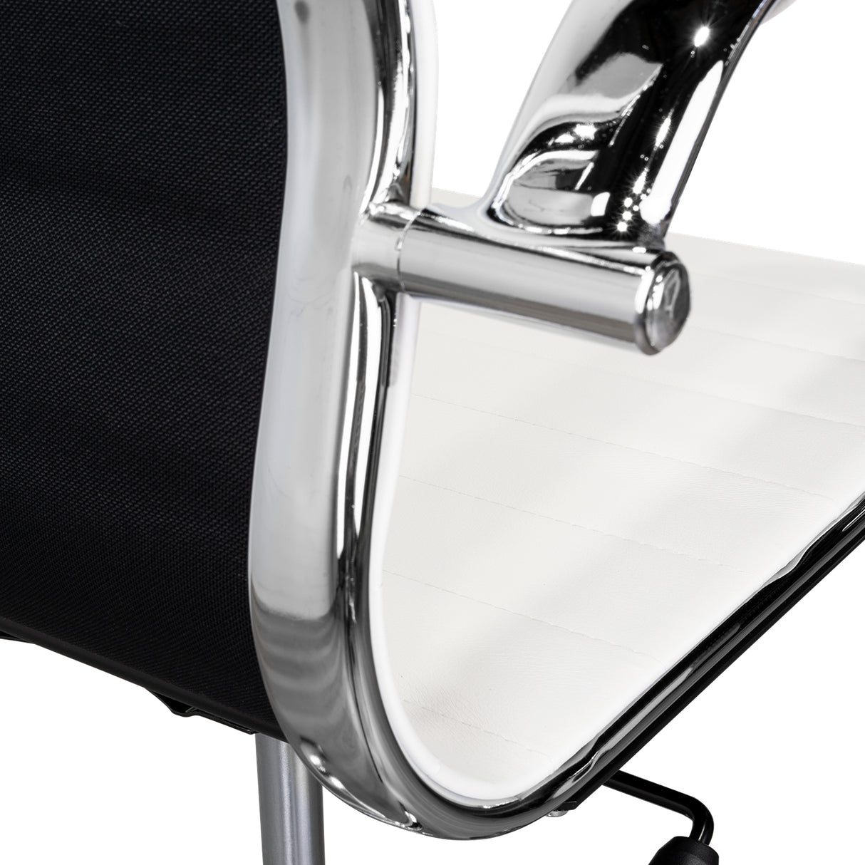 Silla de Oficina BM 530 Blanco 55x96cm con Apoyabrazos - SILLAS DE OFICINA | Bylmo