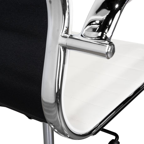 Silla de Oficina BM 530 Blanco 55x96cm con Apoyabrazos - SILLAS DE OFICINA | Bylmo