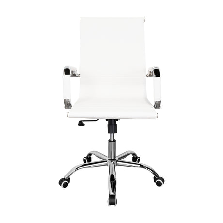 Silla de Oficina BM 530 Blanco 55x96cm con Apoyabrazos - SILLAS DE OFICINA | Bylmo