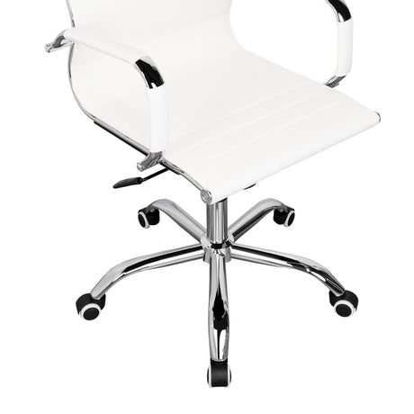 Silla de Oficina BM 530 Blanco 55x96cm con Apoyabrazos - SILLAS DE OFICINA | Bylmo