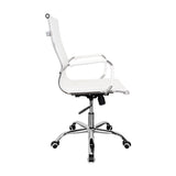 Silla de Oficina BM 530 Blanco 55x96cm con Apoyabrazos - SILLAS DE OFICINA | Bylmo