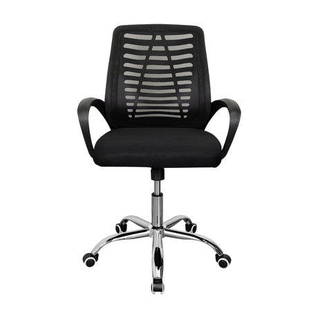 Silla de Oficina Liz Negro 61x99cm con Apoyabrazos - SILLAS DE OFICINA | Bylmo