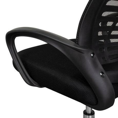 Silla de Oficina Liz Negro 61x99cm con Apoyabrazos - SILLAS DE OFICINA | Bylmo