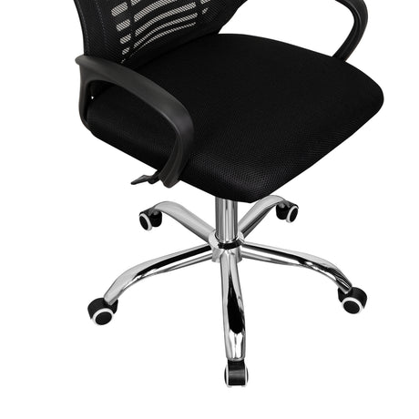 Silla de Oficina Liz Negro 61x99cm con Apoyabrazos - SILLAS DE OFICINA | Bylmo