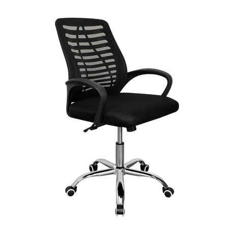 Silla de Oficina Liz Negro 61x99cm con Apoyabrazos - SILLAS DE OFICINA | Bylmo