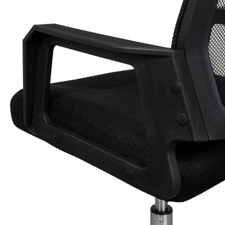 Silla de Oficina X57 Negro con Apoyabrazos, Soporte Lumbar y Apoya Cabezas