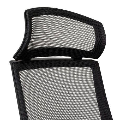 Silla de Oficina X57 Negro con Apoyabrazos, Soporte Lumbar y Apoya Cabezas