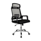 Silla de Oficina X57 Negro con Apoyabrazos, Soporte Lumbar y Apoya Cabezas