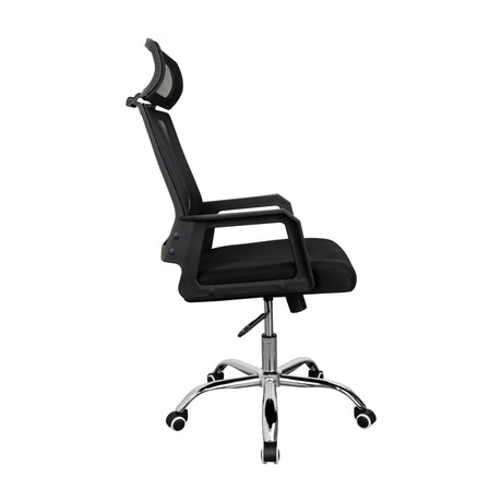 Silla de Oficina X57 Negro 57.5x111cm con Apoyabrazos con Soporte Lumbar y con Apoya Cabezas - SILLAS DE OFICINA | Bylmo