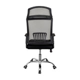 Silla de Oficina X57 Negro con Apoyabrazos, Soporte Lumbar y Apoya Cabezas