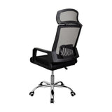 Silla de Oficina X57 Negro con Apoyabrazos, Soporte Lumbar y Apoya Cabezas