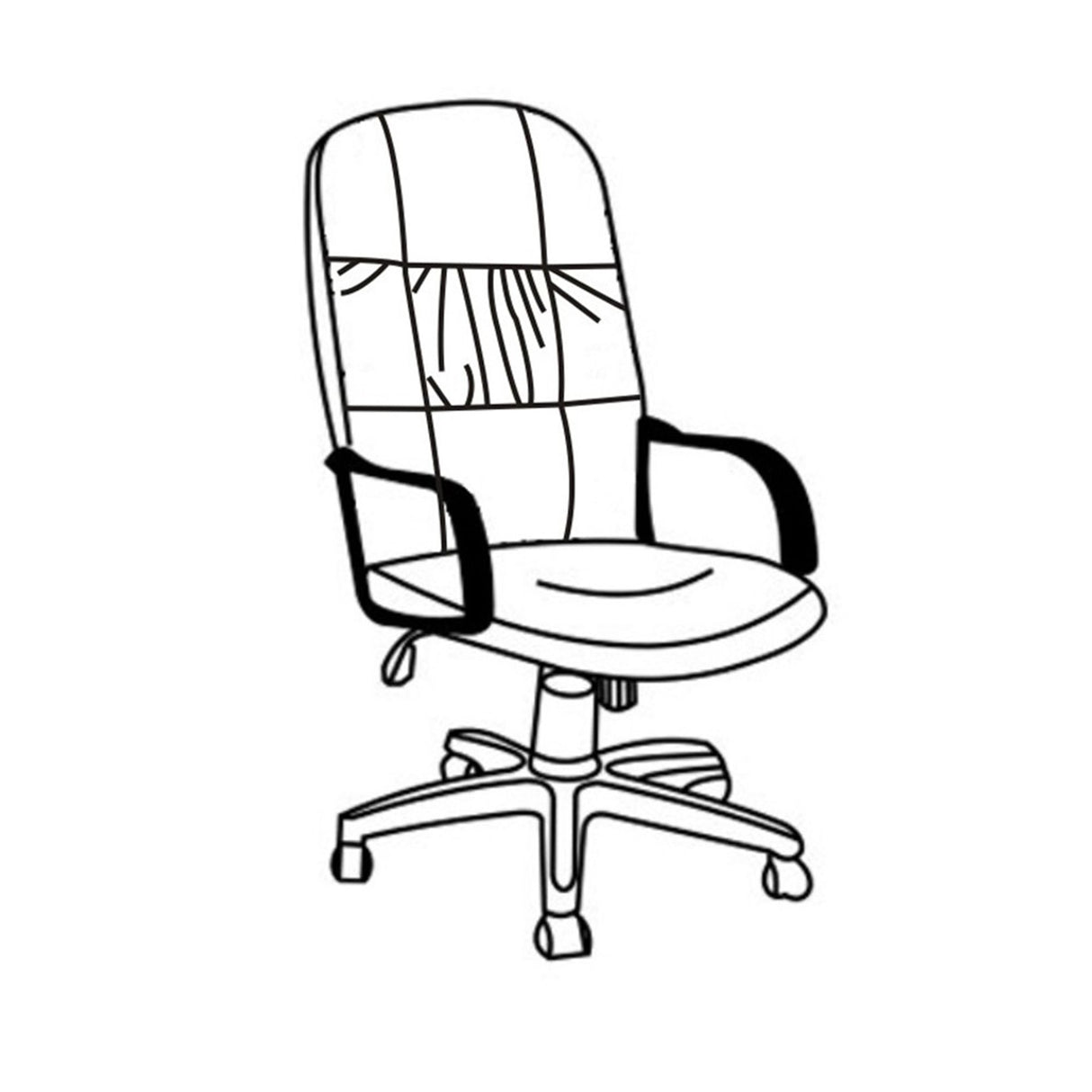 Silla de Oficina X69 Negro 60x98cm con Apoyabrazos - SILLAS DE OFICINA | Bylmo