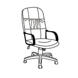 Silla de Oficina X69 Negro 60x98cm con Apoyabrazos - SILLAS DE OFICINA | Bylmo