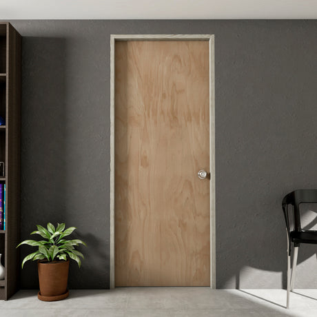 Puerta Okume Madera 65x200cm Virgen sin Marco y sin Chapa - PUERTAS | Bylmo