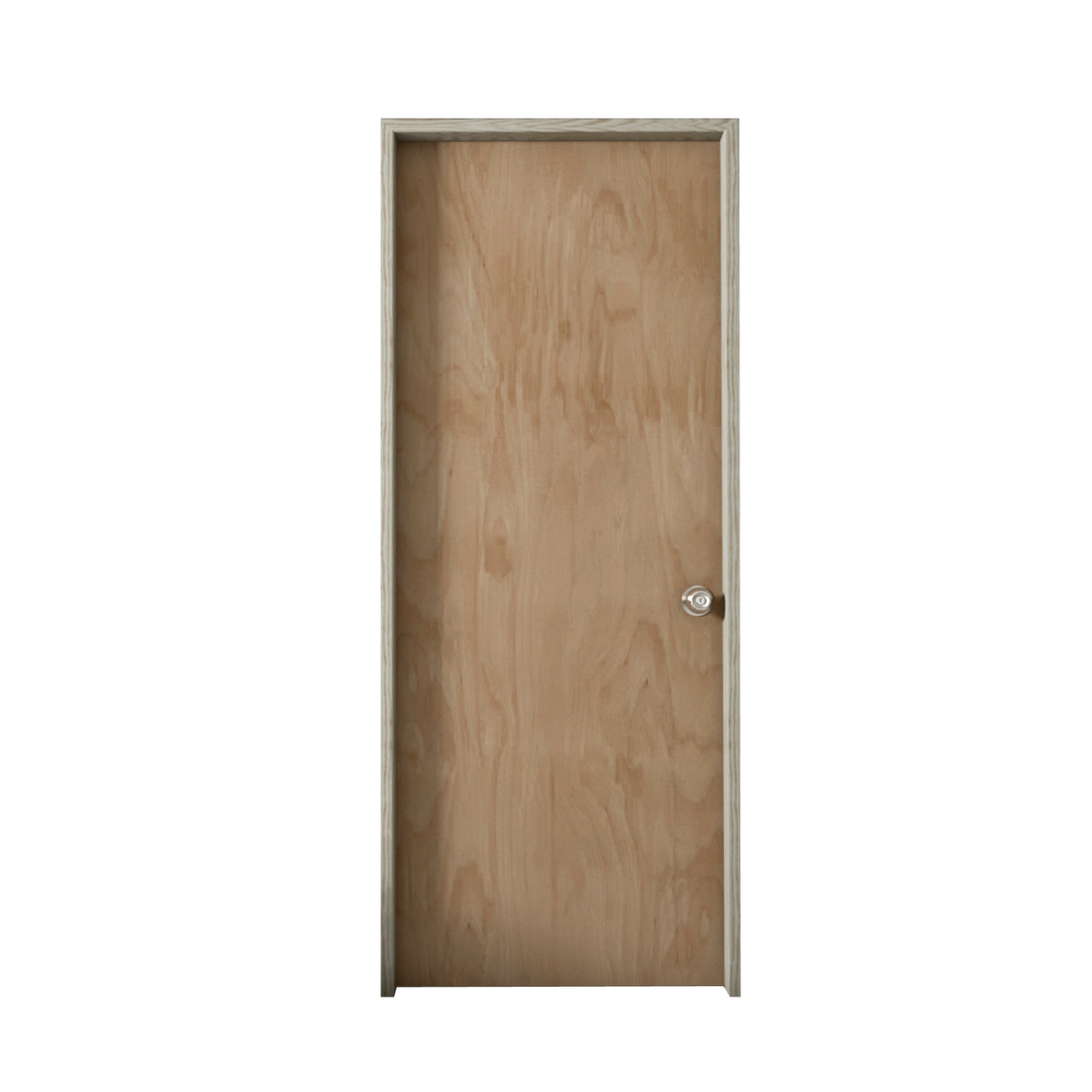 Puerta Okume Madera 80x200cm Virgen sin Marco y sin Chapa - PUERTAS | Bylmo