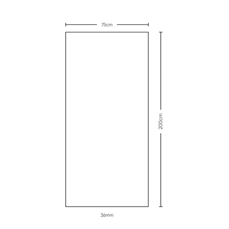 Puerta Prestige Blanco Almendra 75x200cm Prepintado sin Marco y sin Chapa - PUERTAS | Bylmo