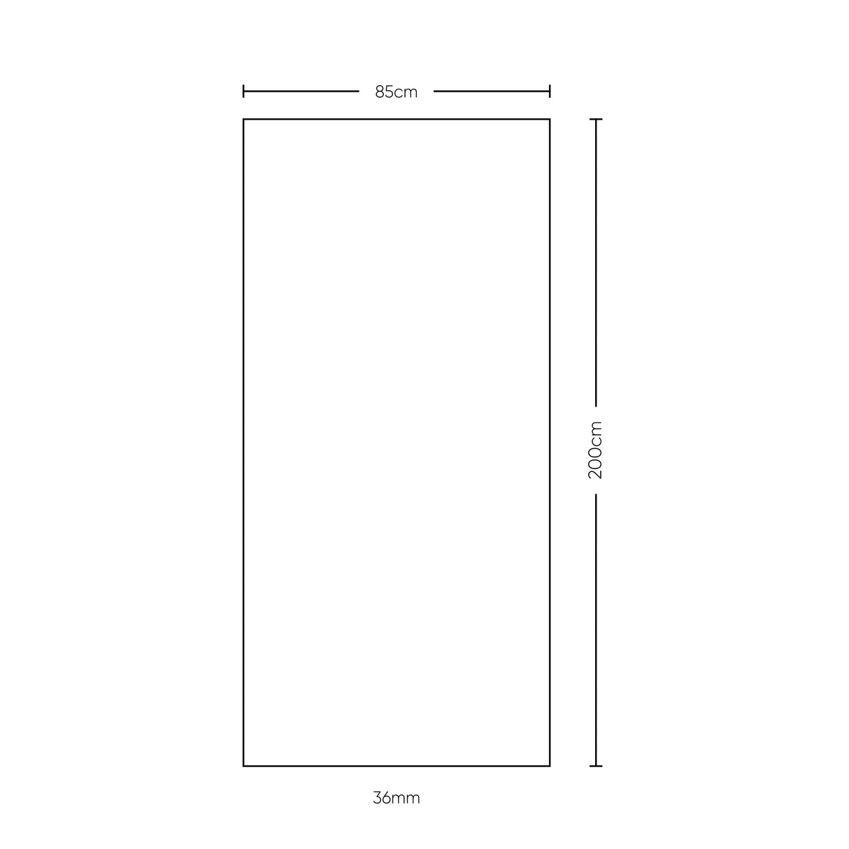 Puerta Prestige Blanco Almendra 85x200cm Prepintado sin Marco y sin Chapa - PUERTAS | Bylmo