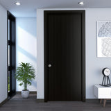 Puerta Wengue 85x200cm Foil sin Marco y sin Chapa - PUERTAS | Bylmo