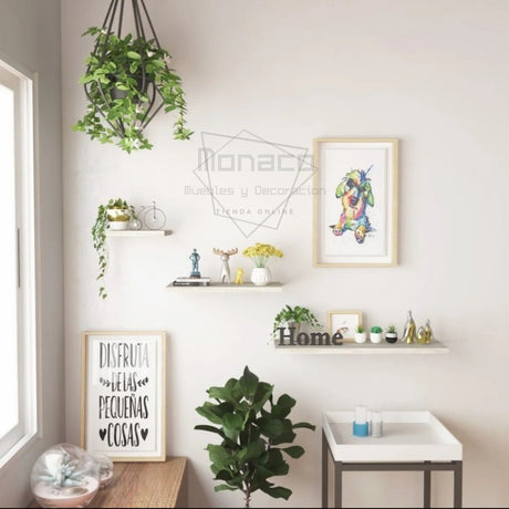 Set de 3 Repisas Kallio 14x50cm Minimalistas Rectangulares y Flotantes - REPISAS | Bylmo