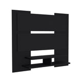 Panel de TV Elton Wengue 140x120cm para TV Hasta 60" Pulgadas y con Dos Compartimientos - MUEBLES DE TV | Bylmo