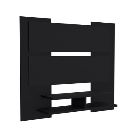 Panel de TV Elton Wengue 140x120cm para TV Hasta 60" Pulgadas y con Dos Compartimientos - MUEBLES DE TV | Bylmo