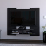 Panel de TV Elton Wengue 140x120cm para TV Hasta 60" Pulgadas y con Dos Compartimientos - MUEBLES DE TV | Bylmo