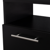 Mesa de Noche Jena Wengue 40x70cm con Un Cajón y con Tres Compartimientos - MESAS DE NOCHE | Bylmo