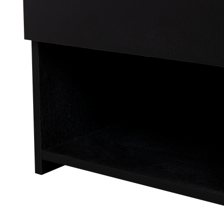 Mesa de Noche Jena Wengue 40x70cm con Un Cajón y con Tres Compartimientos - MESAS DE NOCHE | Bylmo