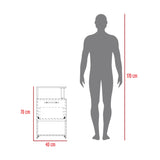 Mesa de Noche Jena Wengue 40x70cm con Un Cajón y con Tres Compartimientos - MESAS DE NOCHE | Bylmo