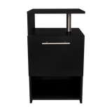 Mesa de Noche Jena Wengue 40x70cm con Un Cajón y con Tres Compartimientos - MESAS DE NOCHE | Bylmo