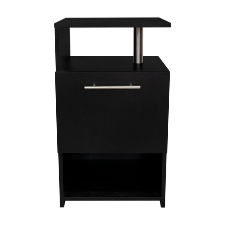 Mesa de Noche Jena Wengue 40x70cm con Un Cajón y con Tres Compartimientos - MESAS DE NOCHE | Bylmo