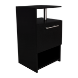 Mesa de Noche Jena Wengue 40x70cm con Un Cajón y con Tres Compartimientos - MESAS DE NOCHE | Bylmo