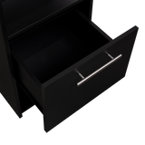 Mesa de Noche Jena Wengue 40x70cm con Un Cajón y con Tres Compartimientos - MESAS DE NOCHE | Bylmo