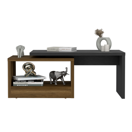 Mesa de Centro Kaia Wengue 100.2x40cm Rectangular con Compartimiento - MESAS DE CENTRO | Bylmo